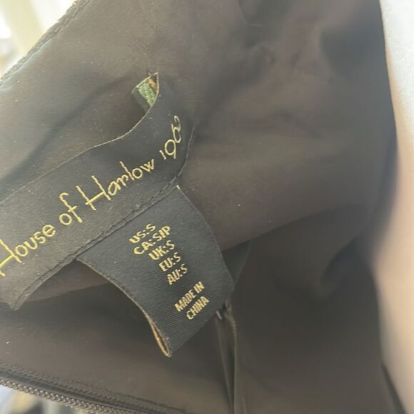 House of Harlow 1960 black velvet mini dress nwt - Picture 8 of 9